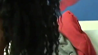 Busty ebony skinned Nyomi Banxxx in POV style gets fucked in the ass