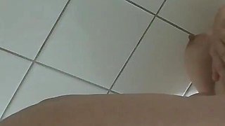 Anal Toy Fucking in the Shower