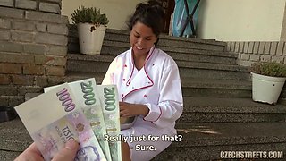 Czech Streets 115 Cook with huge breast and mega clit
