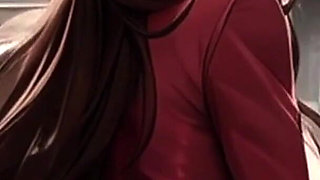 Big Titty Tifa & Petite Aerith Star in Spicy Toons: the Subway