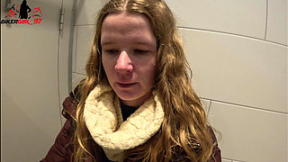 Student Slut Gets It on College Toilet!