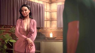 Mature lingerie cartoon featuring hentai scenes with Misskitty2k