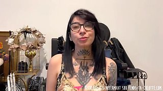 Sexy Tattooed French Girl JOI - Big Natural Tits & Naked Masturbation Instructions