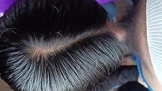 A Blowjob as a Farewell Stepbrother Swallows My Semen as a Thank You for Visiting Her!