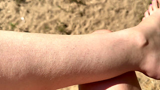 Trimming My Bush and Leg Hair Closeup