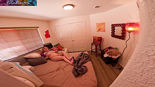 caught peeping, stepmom lets you masturbate with her and cum in her pussy