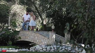 New sensations - College teen spends quality step daddy time
