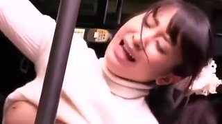 Asian school girl rough sex on train with stranger
