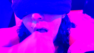 Latina gives best sloppy blowjob and swallows cum