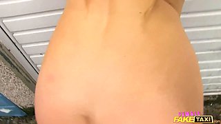 Fabulous fireman fucks me and then wanks his pole over my face - woman faux cab