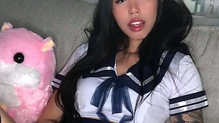 Japanese teen hardcore masturbating at Asian chatroom