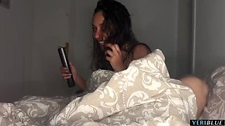 Yeri Blue fucks her stepbrother's wife creampie - cheating arab housewife big natural tits
