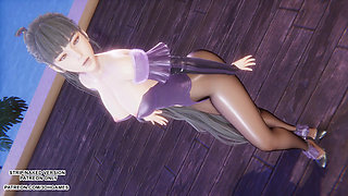 MMD  LE SSERAFIM - Smart Eve Sexy Kpop Dance Star Blade Hentai Uncensored 4K 60FPS