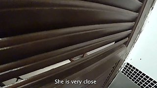 Public rod show. motel maid watching me wank off and gives a blowjob cougar