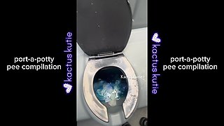 Port-a-potty Pee Compilation