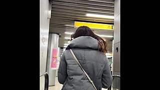 Amateur upskirt riding