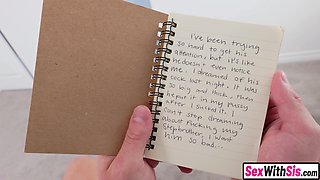 Big-breasted redhead stepsis fucks hung stepbro