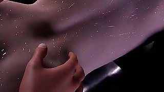 3D Horny Slut Cosplay Slut Cheating with Big Dick in the Pool