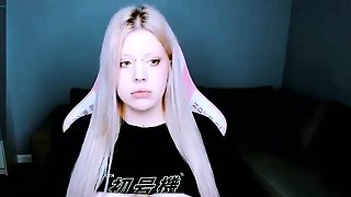 Horny big boobed fat chubby busty blonde