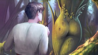 Animated handjob fun in joystick cinema