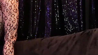 Rebecca Diamante Sexy Catsuit and Red Leather High Heels Ita