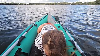Public water walk is a magnet to sex, especially with a hard dick