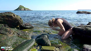 Ball Gag & Flooded Dive Mask - Wetsuit Beach Fun
