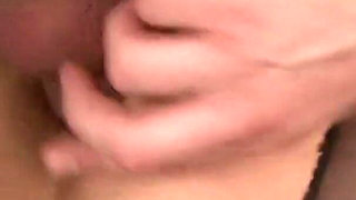 Double penetration for this horny blonde whore
