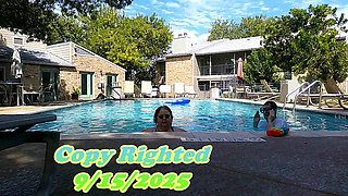 BBW Nurse Vicki Play Time in the Pool with Handsome Harry