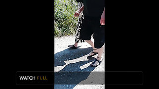Walk with Nylonjunge in Birkenstocks
