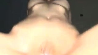Lovely Amateur teen brunette masturbating outdoor