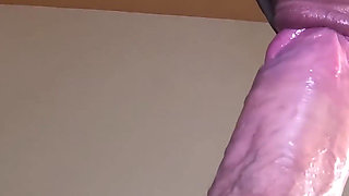 Ebony Mouth Pumping Big White Cock and Getting Semen in Reward