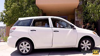 Daddy4k. angry woman with redhair cheats on bf with his hot grandpa