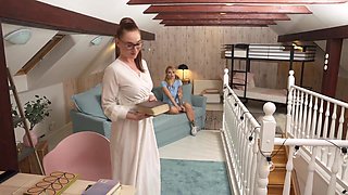 Fake Hostel - Innocent mormon with huge tits gives in to her sexual urges and orgasms on thick cock