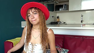 Fun latina teen with big ass on casting
