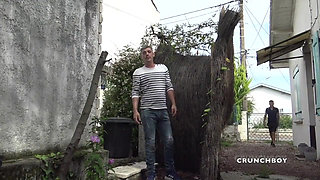 Fucked bareback on the street