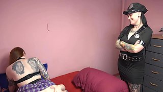Two hot chicks Tiffany Nacke and Alison Bloom in a steamy threesome