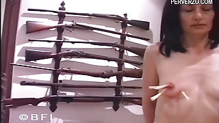 Small titted slut gets punished by her master