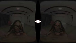 Schoolgirl Fucks Stepbro - VRMansion