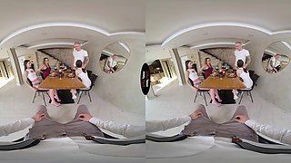 Jane White, Margo Von Teese VR Porn: The Cumsters Family - Episode 3 Dish Of The Evening - VirtualTaboo
