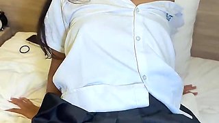 18yo Thai Student Get Creampied by Foreigner After College