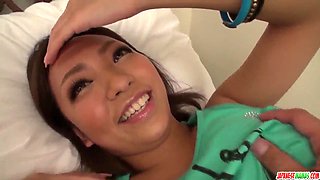 Watch Jap's raw POV oral passion with small tits Asian babe