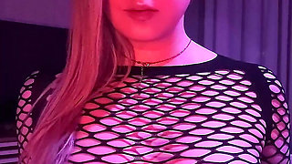 Touching my, I get my nipples hard