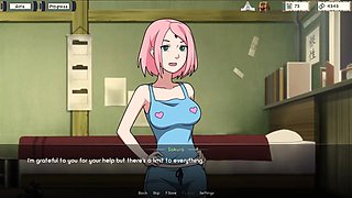 Naruto - Kunoichi Trainer [v0.13] Part 27 Sakura Masturbating by Loveskysan69