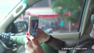 Cute Latina amateur on a fuck casting