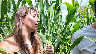 Rea takes me to a cornfield to fuck her