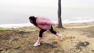 Stretching action with extraordinary queen from Whores In Public
