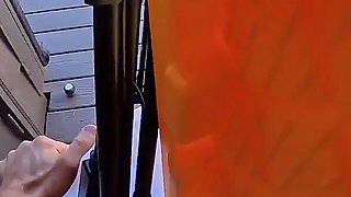 Dickflash Creampie After Anal 1/4 Destroyed by 9 Inch Big Dick Dickflash Roof Adventure, Delivery Guy