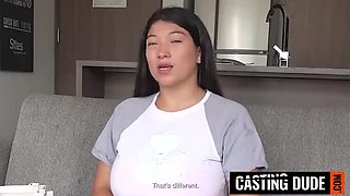 Big Tits Latina Slut Rough Face Fuck POV - Huge White Cock Deep Throat