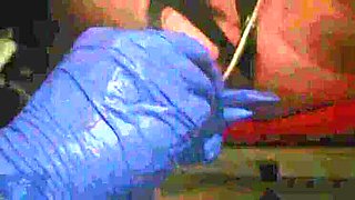 German Mistress Luciana Rough Anal Fisting & Speculum with Slave